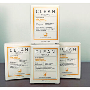 2 Clean Reserve Solar Bloom Eau de Parfum 2-PACK Rollerball 0.10 fl oz Each NIB